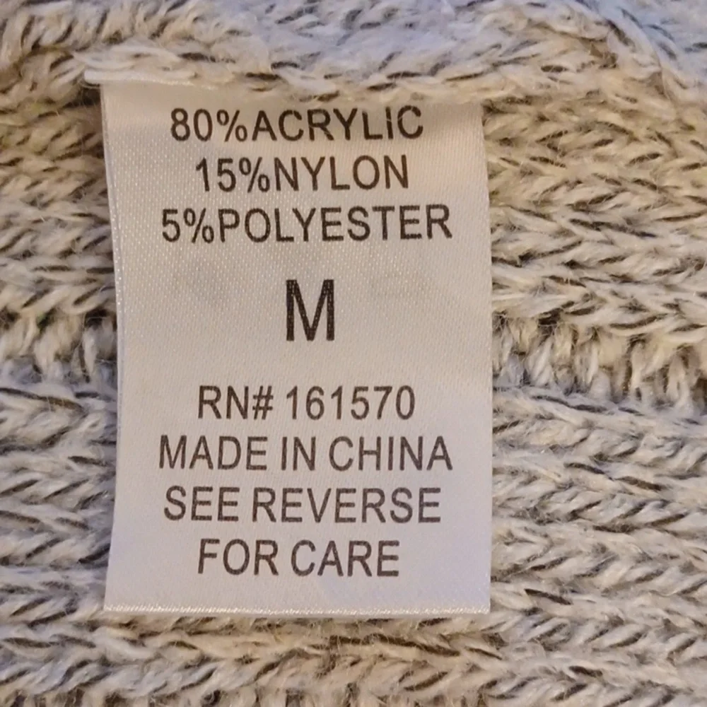 Haptics by Holly Harper Boho Multi-colored Knitted Cardigan. M - Picture 13 of 14